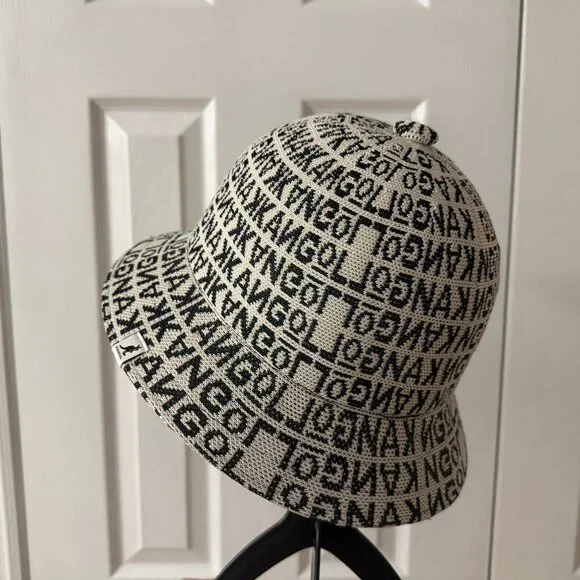 Kangol Jacquard Knit Logo All Over Bermuda Casual Bucket Hat - Picture 1 of 7